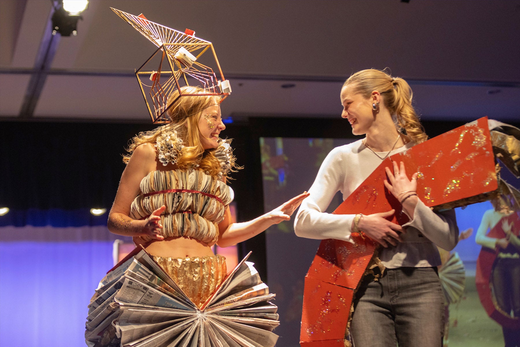 Runway to imagination: UW-Stout's sold-out Fashion Without Fabric